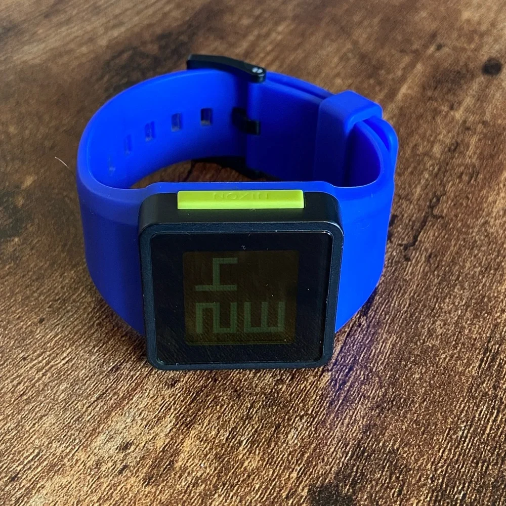 Nixon the Newton Digital Blue and Green Digital Watch